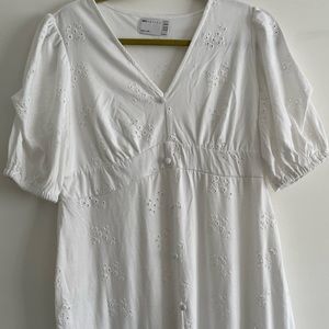 ASOS white floral maxi dress